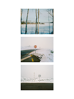 Minimal coastal photo strip template