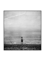 Minimal monochrome photo frame template